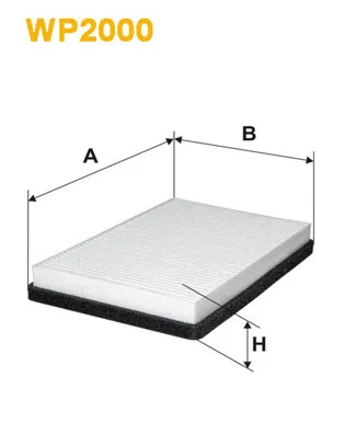Filter, cabin air (WP2000)