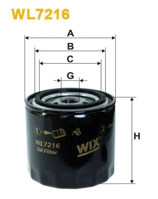 Oil Filter (WL7216)