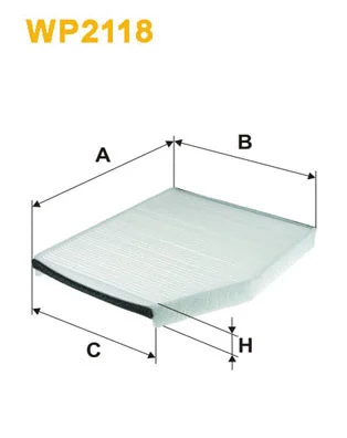 Filter, cabin air (WP2118)