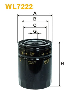 Oil Filter (WL7222)
