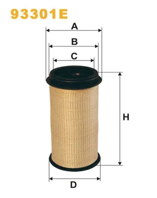 Filter, crankcase ventilation (93301E)