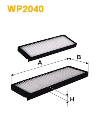 Filter, cabin air (WP2040)