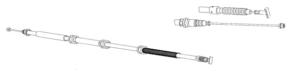 Cable Pull, parking brake (FA02254)