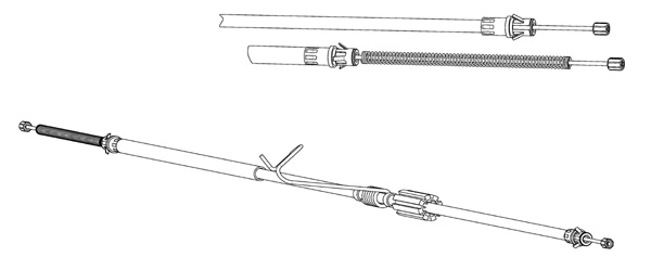 Cable Pull, parking brake (FO02225)