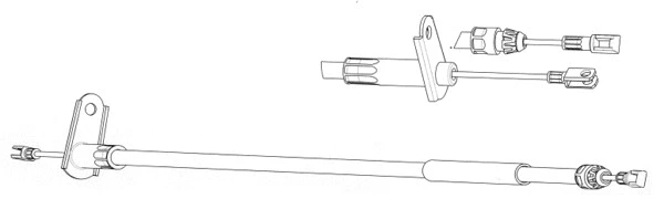 Cable Pull, parking brake (DM02177)
