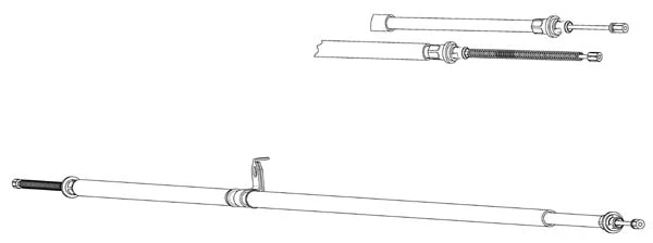 Cable Pull, parking brake (NI02185)