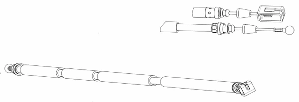 Cable Pull, parking brake (CT02187)
