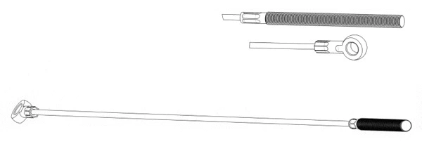 Cable Pull, parking brake (DM02160)