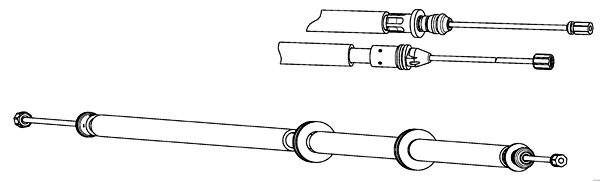 Cable Pull, parking brake (RT02276)