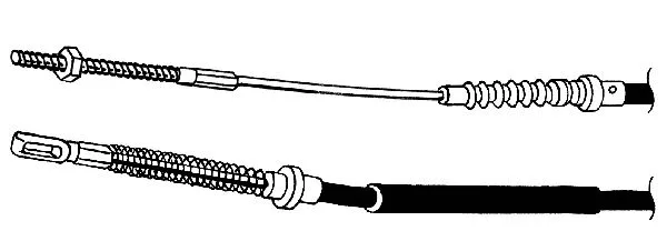 Cable Pull, parking brake (PU02174)