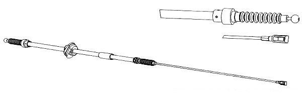 Cable Pull, parking brake (AU02128)