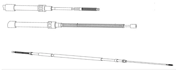 Cable Pull, parking brake (VW02211)