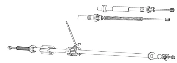 Cable Pull, parking brake (FO02219)