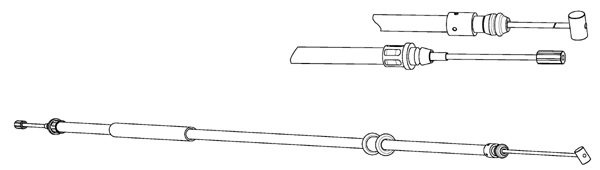 Cable Pull, parking brake (FA02298)