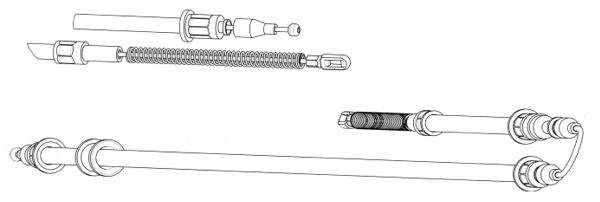Cable Pull, parking brake (OP02119)
