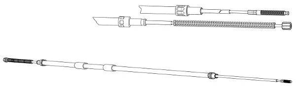 Cable Pull, parking brake (VW02100)