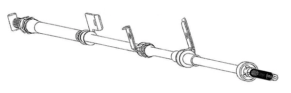 Cable Pull, parking brake (ZU02117)