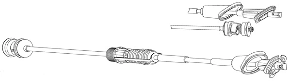 Cable Pull, clutch control (PU01143)