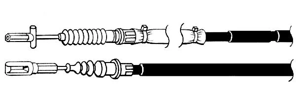 Cable Pull, parking brake (VO02122)