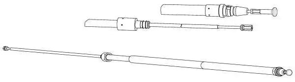 Cable Pull, parking brake (PU02236)