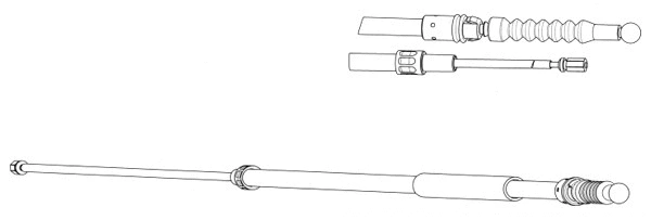 Cable Pull, parking brake (VW02199)
