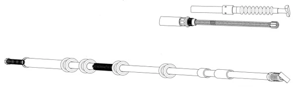 Cable Pull, parking brake (FA02247)