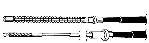 Cable Pull, parking brake (VW02167)