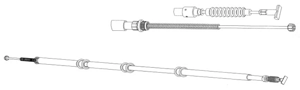 Cable Pull, parking brake (FA02257)
