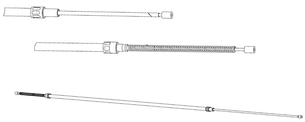 Cable Pull, parking brake (SK02109)