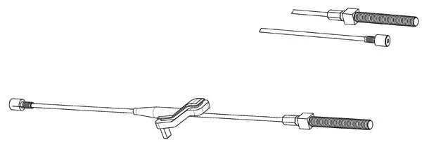 Cable Pull, parking brake (FO02215)