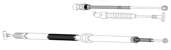 Cable Pull, parking brake (FA02238)