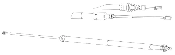 Cable Pull, parking brake (PU02213)