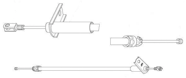 Cable Pull, parking brake (DM02192)