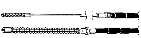 Cable Pull, parking brake (VW02138)