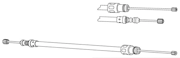 Cable Pull, parking brake (FA02276)
