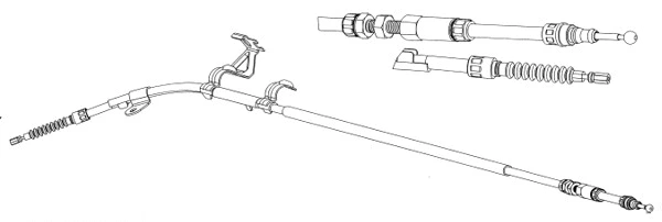 Cable Pull, parking brake (VW02183)