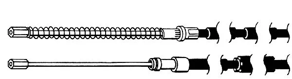 Cable Pull, parking brake (FA02196)