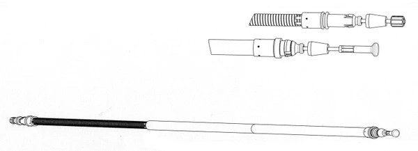 Cable Pull, parking brake (FA02270)