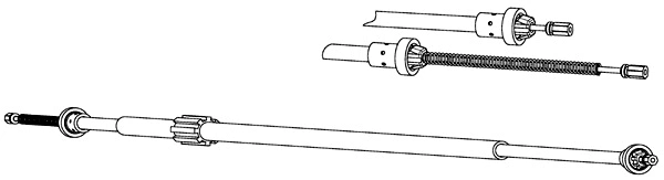 Cable Pull, parking brake (RT02284)