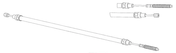 Cable Pull, parking brake (CT02102)
