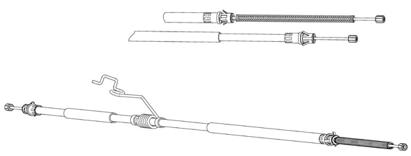Cable Pull, parking brake (FO02224)