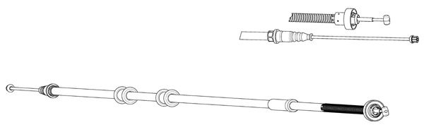 Cable Pull, parking brake (FA02289)