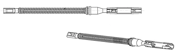 Cable Pull, parking brake (OP02177)