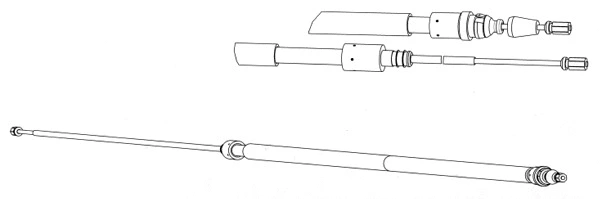 Cable Pull, parking brake (PU02222)