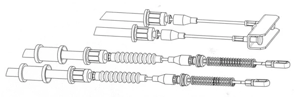 Cable Pull, parking brake (OP02142)
