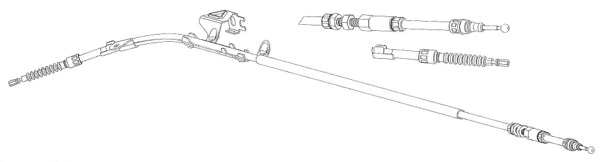 Cable Pull, parking brake (VW02184)