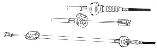 Cable Pull, clutch control (OP01159)