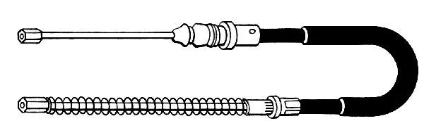 Cable Pull, parking brake (PU02159)