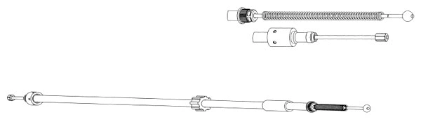 Cable Pull, parking brake (CT02132)