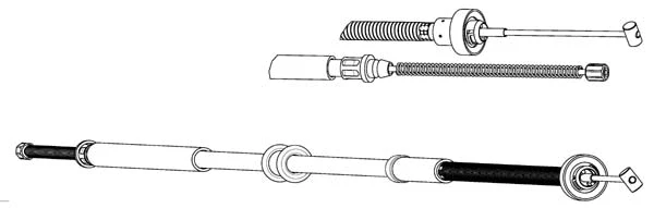 Cable Pull, parking brake (FA02282)